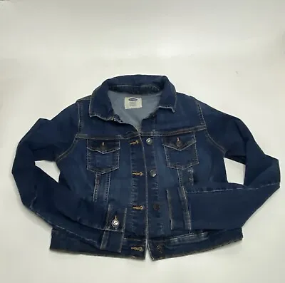 Vintage Old Navy Women’s Maternity Stretch Denim Jacket Size Small 2% Spandex • $19.99