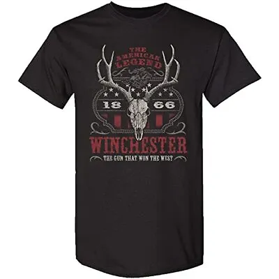 Winchester Classic - Western Flag Deer Skull -  Mens Graphic T-Shirt • $19.99