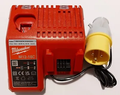 110V Milwaukee M12-18C  Multi-Voltage Charger 12-18V Site Plug • £48.85