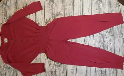 VTG 80's JUMPSUIT JUMPER PARACHUTE LEGS KNIT MADE USA ROMPER WOMENS S M MACY'S • $45