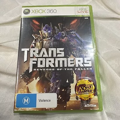 Xbox 360 Live Transformers Revenge Of The Fallen Complete Game - Free Postage  • $20