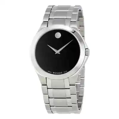 Movado Collection Black Dial Stainless Steel Men's Watch 0606781 • $299.71