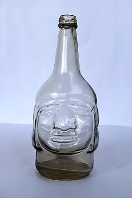 Antique Liquor Bottle Native American Man Head Face Wine Whisky Bottle Old Mon 3 • $90.83