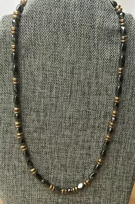 Men's Women's Magnetic Hematite Black And Copper Necklace 100% Magnetic • $40.99