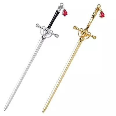  Sword Hair Sticks 2pcs Metal Sword Hair Pins Stick For Buns Chinese Hair  • $19.64