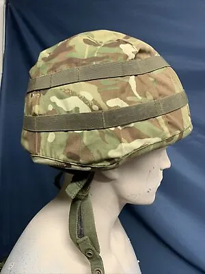 NEW Genuine British Army-Issue Mk 7 MTP Helmet Cover & Cam Strips. Size S/M • £4.95