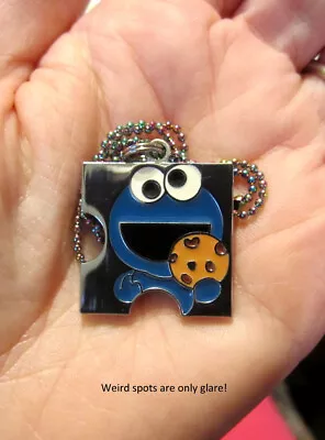 Cookie Monster Necklace Puzzle Piece~MANY CHAIN TYPES / COLORS AVAILABLE!! • $12.85