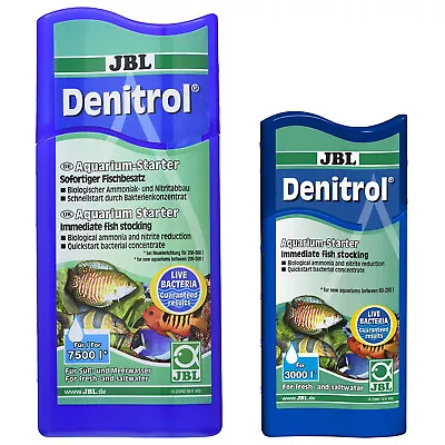 £16.45 • Buy JBL Denitrol Aquarium Bacteria Culture New Tank Filter Start Water Treatment