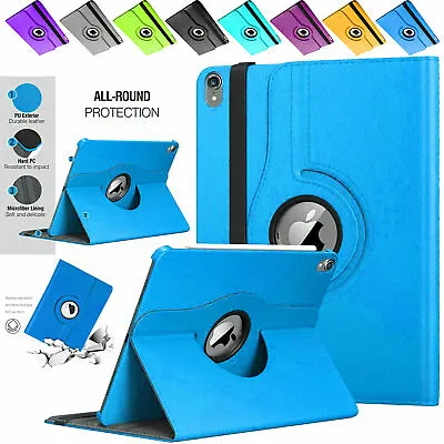 For Apple IPad 10th Generation 10.9 (2022) 360 Rotating Leather Smart Case Cover • £5.45