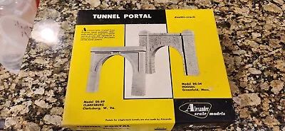 Alexander Scale Models DS-89 Double Track Tunnel Portal HO Scale • $11.95