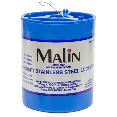 Malin Lockwire Stainless Steel Safety Wire (Various Sizes) • $25.71