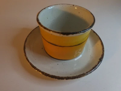£15.57 • Buy Midwinter Sun Stonehenge Mid Century Modern Coffee Cup Matching Saucer