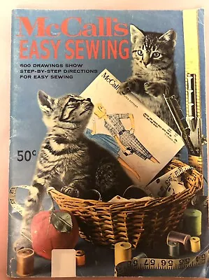 Vintage McCall’s Easy Sewing Book*1962*￼btm Front Pg Small Repair Area*112pp • $5