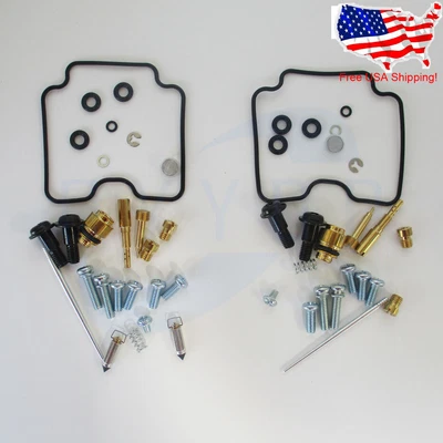 $12.55 • Buy 2 Sets For Yamaha V-Star 1100 XVS1100 1999-2009 Carburetor Repair Kit Air Screw