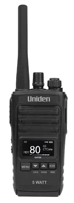 $166 • Buy UNIDEN UH755 5 Watt UHF CB 80 CH Splashproof Handheld Radio NEW MODEL