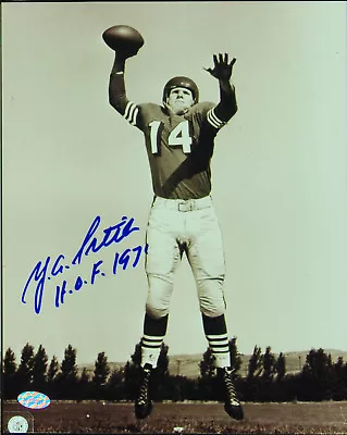 Y.A. Tittle Signed 8x10 Photo (Mounted Memories) • $39