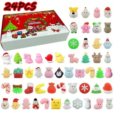 $7.99 • Buy 24X Mochi Squishy Toys Kids Party Favors Kawaii Mini Squishies Stress Christmas