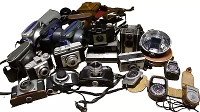 Vintage Old Camera Collection Clearance / Job Lot Polaroid Kodak And Others • £99.99