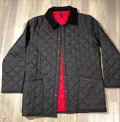 Barbour Heritage Liddesdale Quilted Jacket Black MSRP $ 260 Fits M/L • $59.98