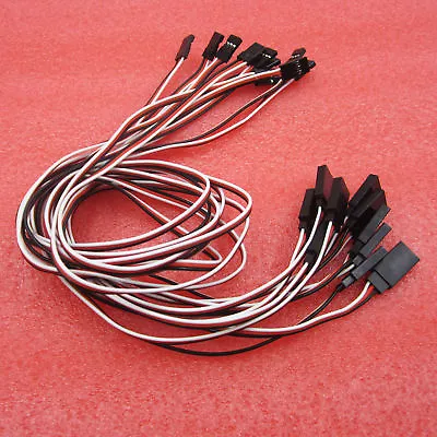 50cm 3 Pin Male To Female Servo Extension Cord Lead Wire For RC Model 10pcs • $2.79