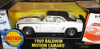Ertl 36675 Baldwin Motion Camaro 1969 White 1/18 Die-cast MIB • $79