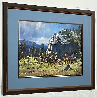 Martin Grelle  Warriors Quest  Framed Matted Art Print Signed & Numbered W/ COA • $99.99