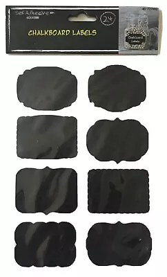 Self Adhesive Chalkboard Labels 6mm X 4.5mm (2.3 In. X 1.77 In.) 24 Piece • $8.46