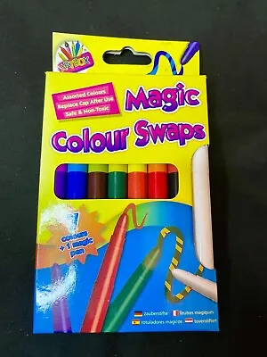 Artbox 8 Magic Pens - Swaps Colours Bright Kids Fun Crafts Art Colour Changing • £2.99