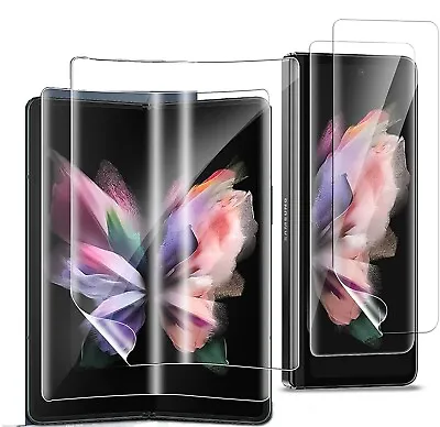 £2.99 • Buy Screen Protector Cover For Samsung Galaxy Z Fold 3 TPU HYDROGEL FILM - Clear