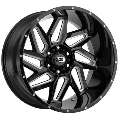 Vision 361 Spyder 20x12 6x135 -51mm Black/Milled Wheel Rim 20  Inch • $248.99