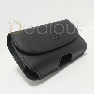 For Samsung Galaxy Note I9220 N7000 I717 Black Leather Pouch Case Belt Clip • $29.99