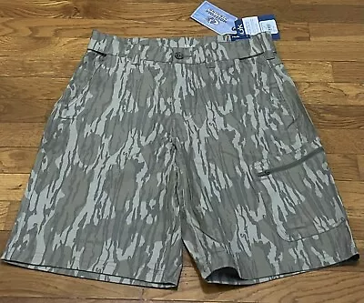 HUK Fishing Mossy Oak Bottomland NEXT LEVEL Cargo Shorts Mens Size S (29-31) NEW • $29.95