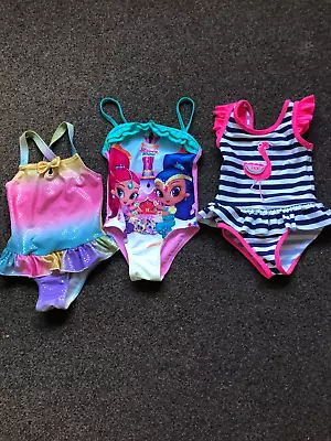 Baby Girl Swimsuits Age 12-18 Mth X3 • £3.50