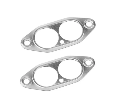 $7.07 • Buy Vw Bug Bus Ghia Metal Dual Port Intake Manifold Gasket Set Of 2 Pair 113129717a