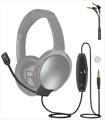 Detachable Boom Cable Microphone For Bose QuietComfort 35 / QC35 II Headphones • $25.99