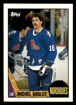 Michel Goulet Quebec Nordiques 1987 Topps #77 • $1.49