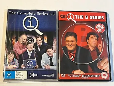 Qi The Complete Series 1-3 & Qi The B Series Dvd Bundle Stephen Fry Alan Davies • £14.99