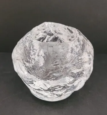 Vintage Kosta Boda Crystal Glass Snowball Votive Candle Tea Light ANN WARFF • $16