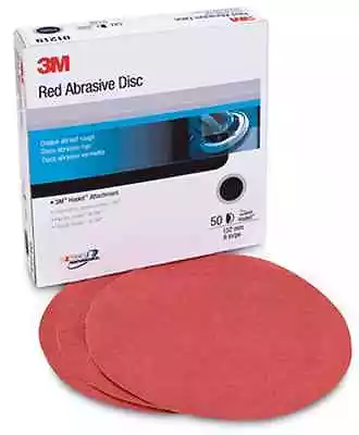 $31.84 • Buy 50ct 3M Hookit Red Abrasive 316U 6  Hook And Loop Sanding Disc 01219 - Grit P320