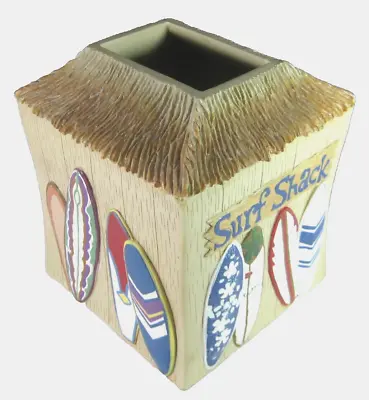 Surfers Dream Tissue Box Holder Cover Bed Bath & Beyond Resin Tiki Style • $14.77