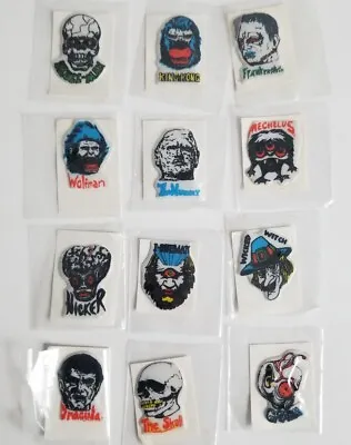 Vintage Puffy 3 Dimensional Horror Monster Stickers Witch Wolfman Mechelus Lot • $12.48