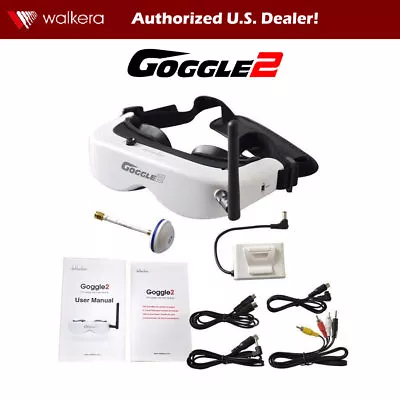 Walkera Goggle 2 FPV Goggles 5.8G 8 Channel Receiver Drone Race Outdoor Glasses • $299.99