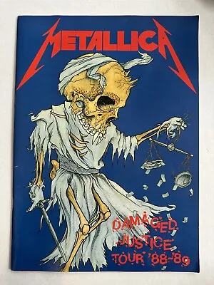 1988-89 Metallica Damaged Justice Tour Book Program • $32.99