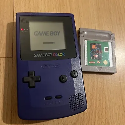 Nintendo Game Boy Color Handheld Console Purple CGB-001 + 1x Game • £50