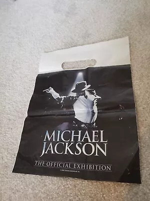 Michael Jackson  The Official Exhibition Plastic Bag • £1.99