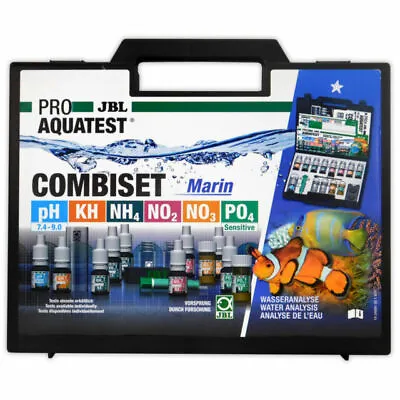 JBL ProAqua Test Combi Marin Set Marine Aquarium Kit Combiset Saltwater Lab Case • £36.99