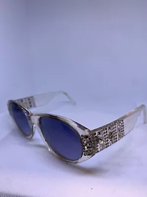 Vtg Emmanuelle Khanh Paris Haute Couture Ek207 Gl 19 Clear Sunglasses • $49.99