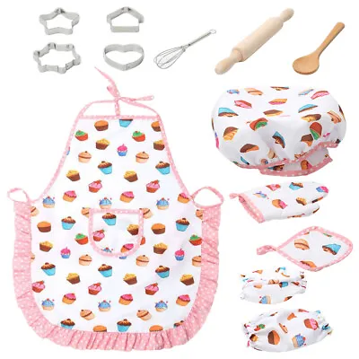 £11.79 • Buy 13Pcs Kids Play Kitchen Food Toys  Apron Cooking Utensils Baking Accessories MC