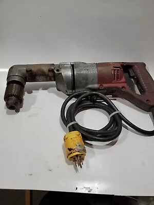 Milwaukee 1101-1 Corded Heavy Duty Right Angle Drill 1/2  Chuck 120 Volts Works • $45