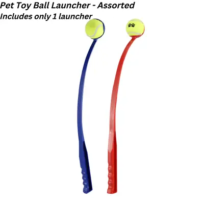 $4.86 • Buy Pet Dog Puppy Tennis Ball Launcher Chucker Thrower Long With Tennis Ball        